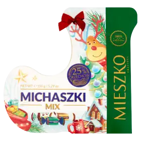 Mieszko Michaszki Mix Mieszanka cukierków z orzeszkami arachidowymi w czekoladzie 150 g
