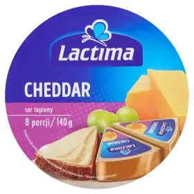 Lactima Ser topiony Cheddar 140 g (8 x 17,5 g)
