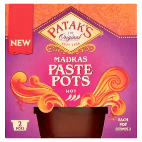 Patak's Madras Pikantna pasta przyprawowa do dania indyjskiego 2 x 70 g