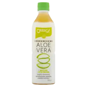 Qeency Premium Aloe Vera Napój aloesowy + matcha cytrynowa 500 ml