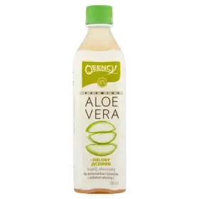 Qeency Premium Aloe Vera Napój aloesowy + zielony jęczmień 500 ml
