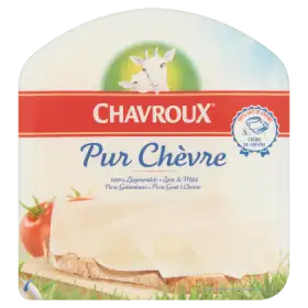Chavroux Pur Chèvre Ser dojrzewający z mleka koziego w plastrach 120 g