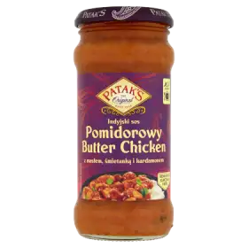 Patak's Indyjski sos pomidorowy Butter Chicken z masłem śmietanką i kardamonem 350 g
