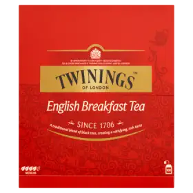 Twinings English Breakfast Czarna herbata 200 g (100 x 2 g)