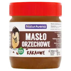 NaturAvena Masło orzechowe kakaowe 340 g