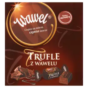 Wawel Trufle z Wawelu Cukierki o smaku rumowym w czekoladzie 300 g