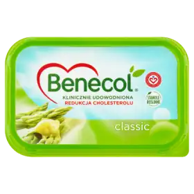Benecol Classic Tłuszcz do smarowania z dodatkiem stanoli roślinnych 400 g