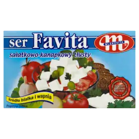 Mlekovita Favita Ser sałatkowo-kanapkowy tłusty 270 g