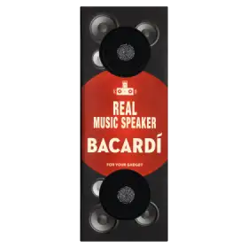 Bacardi Carta Negra Rum 700 ml z głośnikami
