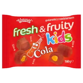 Wawel Fresh & Fruity Kids Cola Galaretki z nadzieniem 160 g