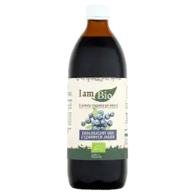 Bio Ekologiczny sok z czarnych jagód 500 ml