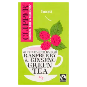 Clipper Herbata zielona z żeń-szeniem 40 g (20 torebek)