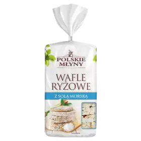 Polskie Młyny Wafle ryżowe z solą morską 100 g