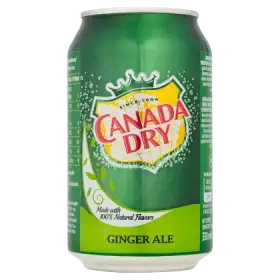 Canada Dry Ginger Ale Napój gazowany o smaku imbirowym 330 ml