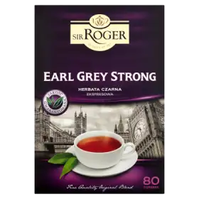 Sir Roger Earl Grey Strong Herbata czarna ekspresowa 136 g (80 torebek)