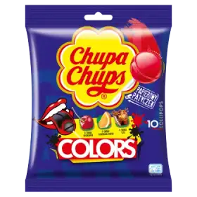 Chupa Chups Colors Lizaki wielosmakowe 120 g (10 sztuk)