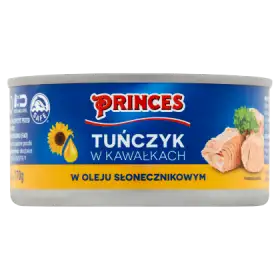Princes Tuńczyk w kawałkach w oleju słonecznikowym 170 g
