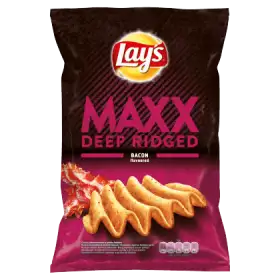Lay's Maxx Chipsy ziemniaczane o smaku bekonu 130 g