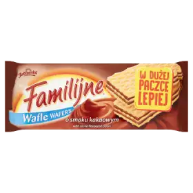 Familijne Wafle o smaku kakaowym 450 g