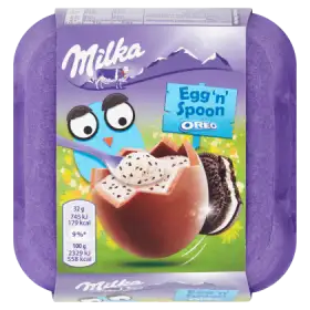 Milka Egg 'n' Spoon Czekolada mleczna Oreo 128 g (4 x 32 g)