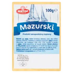 Sertop Tychy Produkt seropodobny topiony mazurski 100 g