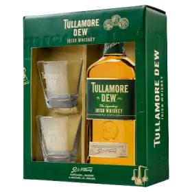 Tullamore D.E.W. Irlandzka whiskey 700 ml + 2 szklanki