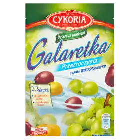 Cykoria Galaretka przezroczysta o smaku winogronowym 75 g
