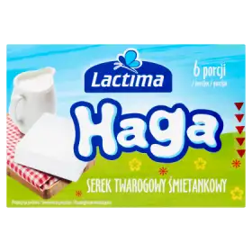 Lactima Haga Serek twarogowy śmietankowy 100 g (6 x 16,67 g)