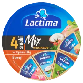 Lactima Ser topiony Mix wielosmakowy 40 g (8 x 17,5 g)