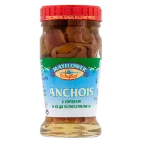 Mayflower Anchois z kaparami w oleju słonecznikowym 90 g