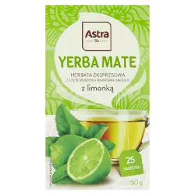 Astra Herbata ekspresowa Yerba Mate z limonką 50 g (25 x 2 g)