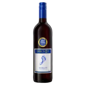 Barefoot Merlot Wino czerwone półwytrawne kalifornijskie 750 ml