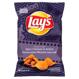 Lay's Chipsy ziemniaczane o smaku sensacyjnie pikantny kurczak 140 g